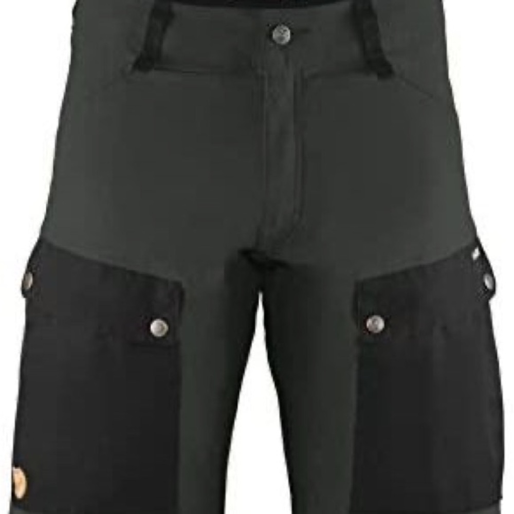 Men's Black and Green Shorts
